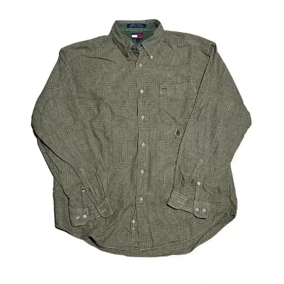Vintage Tommy Hilfiger Shirt Mens Large Button Down Long Sleeve Adult - Picture 1 of 1
